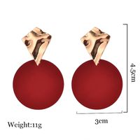 Fashion Geometric Metal Convex Color Matching Disc Earrings main image 4