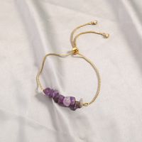 Fashion New Jewelry Purple Natural Stone Element Venice Bracelet main image 4