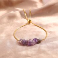 Fashion New Jewelry Purple Natural Stone Element Venice Bracelet main image 6