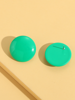 Fashion Semicircle Simple Candy Color Sweet Cute Resin Stud Earrings main image 6