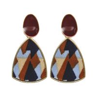 Fashion Alloy New Pattern Women's Color Texture Earrings main image 6