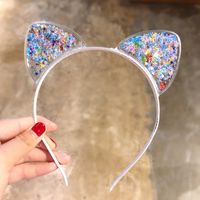 Children's Cute Cat Ear Crown Headband Hairpin main image 5