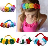 Farbe Perlen Blume Stretch Mehrfarbige Kopf Bedeckung Für Kinder main image 1