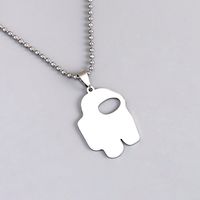 304 Stainless Steel Cartoon Style Japanese Style Astronaut Game Necklace main image 2
