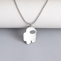 304 Stainless Steel Cartoon Style Japanese Style Astronaut Game Necklace main image 3
