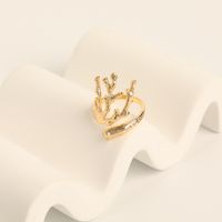 European And American  Hot Sale Creative Design Twigs Ring Personality Trend Open Ring Retro Timbo Ring Rings main image 6