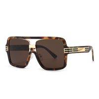Cross-border Large Frame Flat Top Sunglasses Trend Modern Retro Sunglasses sku image 4