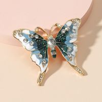 Élégant Classique Romantique Papillon Alliage Placage Pas D'incrustation Femmes Broches 1 Pièce main image 3