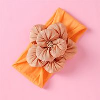 Diadema De Tela Flor Elástica De Nylon Para Niños sku image 1