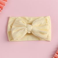 Jacquard Nylon Big Bowknot Baby Hair Band main image 5