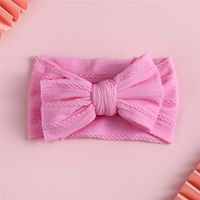 Jacquard Nylon Big Bowknot Baby Hair Band sku image 4