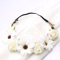 Artificial Rose Sunflower Hair Band main image 2