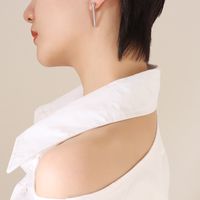 Nail Stud Earrings Jewelry Titanium Steel 18k Gold Plating Handmade sku image 1