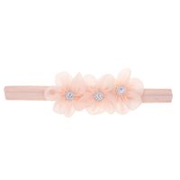 Fashion Three Small Flowers Shaped Solid Color Baby Hair Band sku image 5