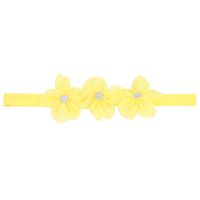 Fashion Three Small Flowers Shaped Solid Color Baby Hair Band sku image 8