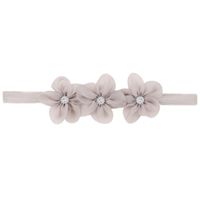 Fashion Three Small Flowers Shaped Solid Color Baby Hair Band sku image 10