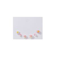 Spring And Summer Tulip Flower Stud Earrings Three-piece Suit main image 4