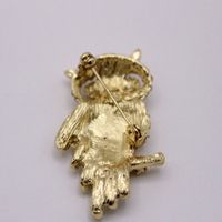 Ventes Directes D'usine Coréenne Style Haut De Gamme Diamant Hibou Broche Corsage Vêtements Accessoires Broche Unisexe main image 4