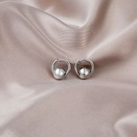Fashion Simple Small Golden Balls Circle Copper Earrings main image 6
