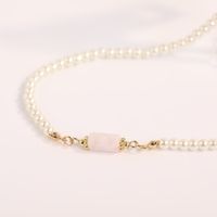 Fashion Pearl Natural Stone Pendant Sweater Chain Necklace main image 3
