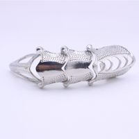 European And American Foreign Trade Fashion Exaggerated Ring Hot Sale At  Popular Punk Nail Multi-joint Opening Ring Ring main image 1