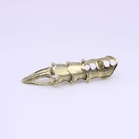 European And American Foreign Trade Fashion Exaggerated Ring Hot Sale At  Popular Punk Nail Multi-joint Opening Ring Ring sku image 3