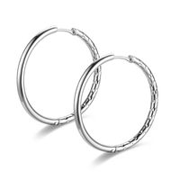 Simple Style U Shape Titanium Steel Polishing Earrings 1 Pair sku image 11