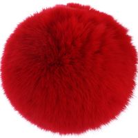 Fashion Alloy + Rabbit Fur Ball Keychain ( 4-han Powder ) Nhmm0101 sku image 16