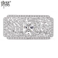 Korea Zircon  Brooch  (white -17c04)  Nhtm0052-white -17c04 sku image 2