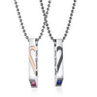 Titanium&stainless Steel Fashion Geometric Necklace  (a Pair Of Price) Nhop1654-a Pair Of Price sku image 2