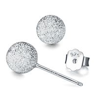 Koreanische Mode S925 Sterling Silber Anti Allergische Kleine Kugel Ohrringe Außenhandel Einfache Schmuck Ohrringe Großhandel 610084 sku image 2