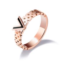 Titanium&stainless Steel Fashion Geometric Ring  (5) Nhop2206-5 sku image 1