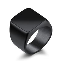 Titanium&stainless Steel Korea Geometric Ring  (natural 7) Nhop2480-natural 7 sku image 2