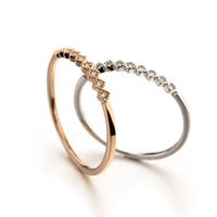 Alloy Fashion Geometric Ring  (rose Alloy - 4.5) Nhlj3691-rose Alloy - 4.5 sku image 2