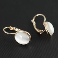 Koreanische Version Der Einfachen Opal Ohrringe Vergoldete Damen Ohrringe Großhandel 84846 sku image 1