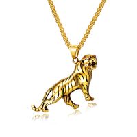 Grenz Überschreitende Schmuck Quelle Im Jahr Des Tigers, Herrsch Süchtige Tiger Titans Tahl Herren Halskette, Trend Ige Herren Anhänger, Schmuck sku image 2