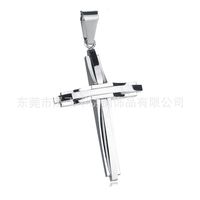 Titanium&stainless Steel Korea Geometric Necklace  (steel - Pendant) Nhhf0569-steel-pendant sku image 4