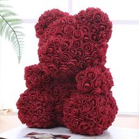 Chinesischer Valentinstag Geschenk Schaum Blume Rose Bär 40cm Pe Rose Blume Bär Geschenk Spot sku image 12