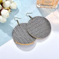 Womens Teardrop Shaped Pu Leather Earrings Nhbq129274 sku image 14