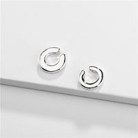Fashion C Shape Plating Alloy Artificial Gemstones Earrings sku image 15