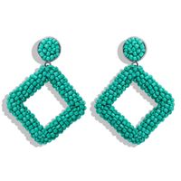 Fashion Woven Color Tassel Beads Earrings Nhjq141832 sku image 2