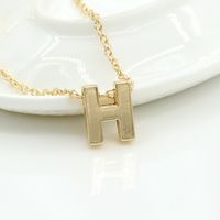 Fashion Alloy 26 Letter Necklace Nhdp154401 sku image 3