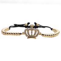 Ensemble De Bracelets Ajustables Couronne Zircon Micro-incrustés sku image 1