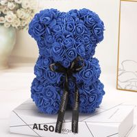 Valentine's Day Gift Creative 25cm Rose Flower Bear Gift Box Pe Flower Romantic Foam Bear Bebear sku image 13