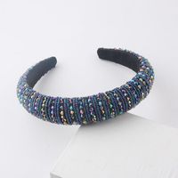 New Fashion Korean Sponge Crystal Rice Beads Hair Band sku image 12