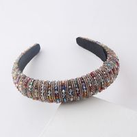 New Fashion Korean Sponge Crystal Rice Beads Hair Band sku image 14
