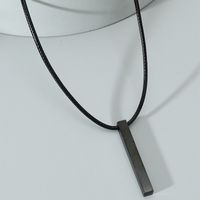 Simple Style Geometric Stainless Steel Titanium Steel Plating Men's Pendant Necklace sku image 8