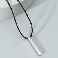 Simple Style Geometric Stainless Steel Titanium Steel Plating Men's Pendant Necklace sku image 7