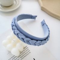 Nihaojewelry Korean Style Solid Color Cloth Braided Wide-brimmed Headband Wholesale Jewelry sku image 6