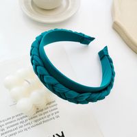 Nihaojewelry Korean Style Solid Color Cloth Braided Wide-brimmed Headband Wholesale Jewelry sku image 2